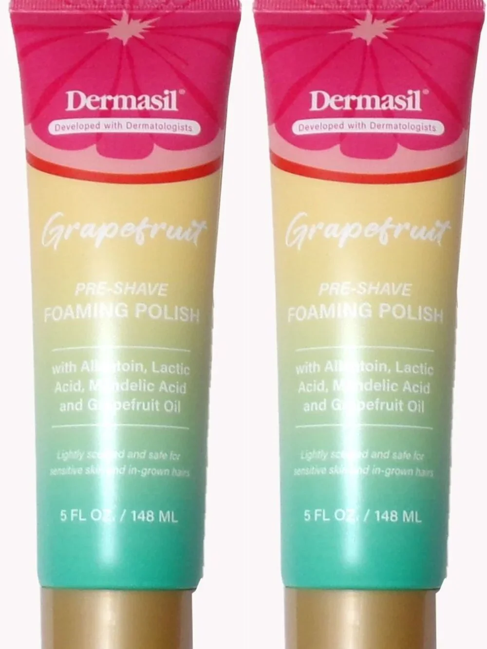 Dermasil Grapefruit Pre-Shave Foaming Polish 5fl oz (Set of 2)